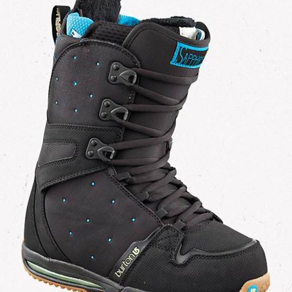 NEW Burton Sapphire Snowboard Boots! Black 6 Euro 36.5 Traditional Lace - Picture 2 of 4